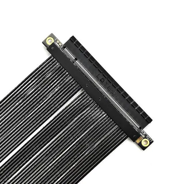 Alt view image 3 of 6 - ADT-K33U PCIe 5.0 x16 Extension Cable 512Gbps High Speed Lossless Flexible GPU Riser for PC Cases Servers ITX Builds Computer RTX5090 (15cm,K33UH-TS)