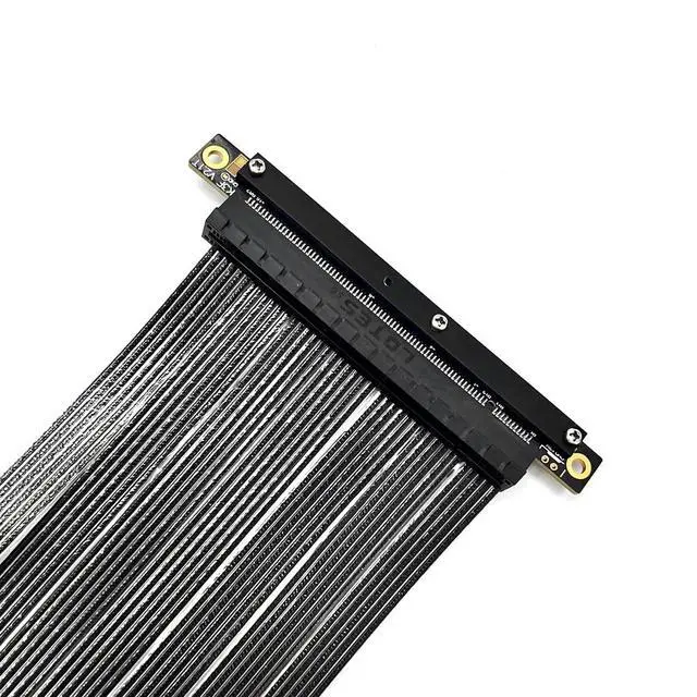 Alt view image 5 of 6 - ADT-K33U PCIe 5.0 x16 Extension Cable 512Gbps High Speed Lossless Flexible GPU Riser for PC Cases Servers ITX Builds Computer RTX5090 (15cm,K33UH-TS)