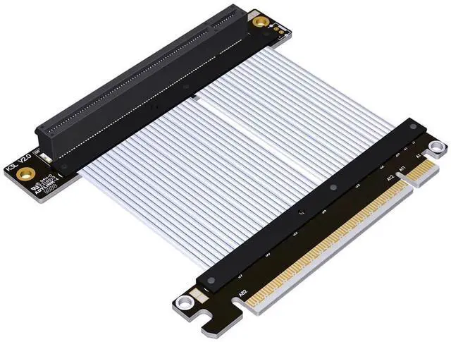 Main image of ADT-K33U PCIe 5.0 x16 Extension Cable 512Gbps High Speed Lossless Flexible GPU Riser for PC Cases Servers ITX Builds Computer RTX5090 (K33UL-SI,15cm)