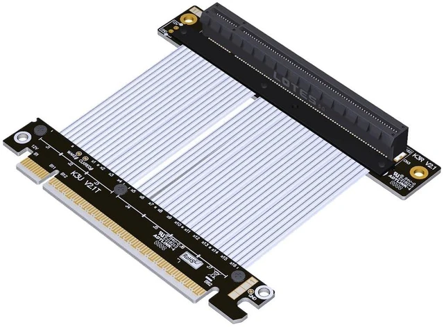 Main image of ADT-K33U PCIe 5.0 x16 Extension Cable 512Gbps High Speed Lossless Flexible GPU Riser for PC Cases Servers ITX Builds Computer RTX5090 (K33UR-SI,15cm)