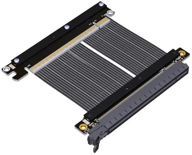 Main image of ADT-K33U PCIe 5.0 x16 Extension Cable 512Gbps High Speed Lossless Flexible GPU Riser for PC Cases Servers ITX Builds Computer RTX5090 (15cm,K33UF-TS-FG)