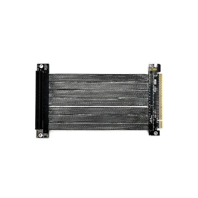 Alt view image 3 of 7 - ADT-K33U PCIe 5.0 x16 Extension Cable 512Gbps High Speed Lossless Flexible GPU Riser for PC Cases Servers ITX Builds Computer RTX5090 (K33UR-BK,15cm)