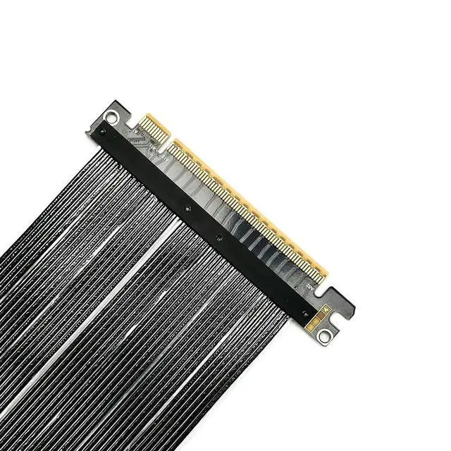 Alt view image 5 of 7 - ADT-K33U PCIe 5.0 x16 Extension Cable 512Gbps High Speed Lossless Flexible GPU Riser for PC Cases Servers ITX Builds Computer RTX5090 (K33UR-BK,15cm)