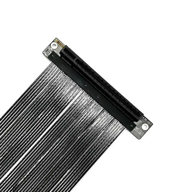 Alt view image 6 of 7 - ADT-K33U PCIe 5.0 x16 Extension Cable 512Gbps High Speed Lossless Flexible GPU Riser for PC Cases Servers ITX Builds Computer RTX5090 (K33UR-BK,15cm)