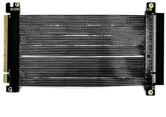 Main image of ADT-K33U PCIe 5.0 x16 Extension Cable 512Gbps High Speed Lossless Flexible GPU Riser for PC Cases Servers ITX Builds Computer RTX5090 (K33UF-TU,15cm)