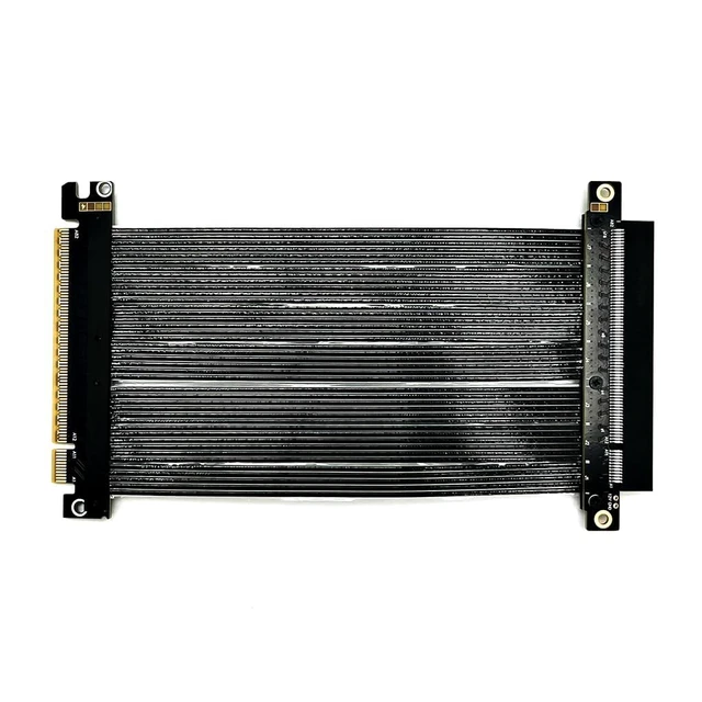 Alt view image 2 of 2 - ADT-K33U PCIe 5.0 x16 Extension Cable 512Gbps High Speed Lossless Flexible GPU Riser for PC Cases Servers ITX Builds Computer RTX5090 (K33UF-TU,15cm)