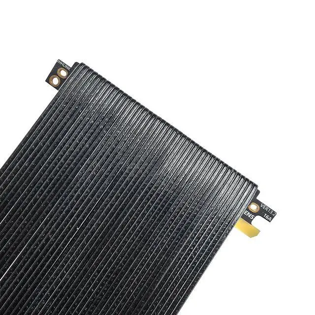 Alt view image 4 of 7 - PCIe 5.0 X16 64GB/s Extension Cable Dual-Reverse GPU Adapter Silver-Plated GEN5 High Speed Cable 16AB5 for ITX Small Case (18.5CM)