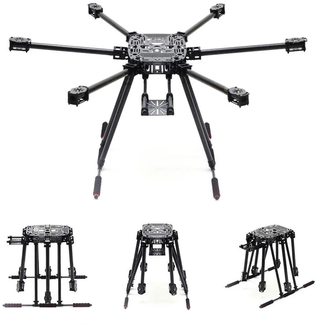 Main image of JMT ZD850 850mm 6 Axle Full Carbon Fiber Frame Kit with Unflodable Landing Gear Foldable Arm ZD 850 for DIY FPV Aircraft Hexacopter