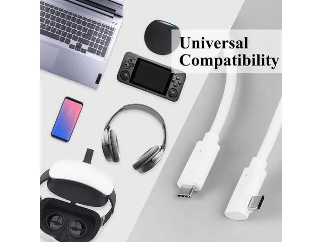 Alt view image 6 of 6 - 16Ft/5M USB 3.2 Gen 1 Quest 2 Link Cable Charger Cord for Meta Oculus Quest 2/1 Gaming PC Steam VR Headset USB C to USB C Virtual Reality Charger Cable 5Gbps Date Transfer Extension Charging Cord