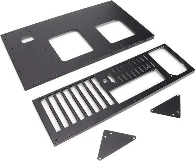 Alt view image 5 of 6 - DIY Gaming Computer Case, ATX Open Chassis Case Rack Open Air Pc Case for A TX/M-ATX/ITX Motherboards up to 305x245mm