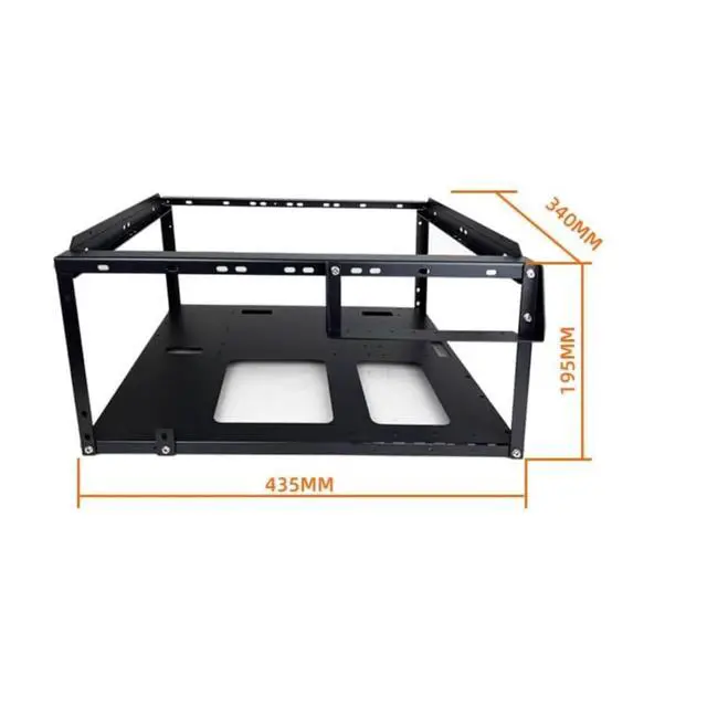 Alt view image 6 of 6 - DIY Computer Case PC Frame Desktop Chassis Stackable Rack Stand Open Air case Supports ATX ITX MacroATX E-ATX X79 X99 Motherboard, can be Stacked up to 10 Layers
