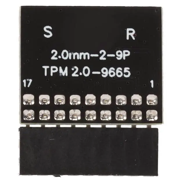 Alt view image 3 of 7 - TPM 2.0 Module 18 Pin, TPM 2.0 Encryption Security Module for ASROCK Motherboard Compatible with Win11