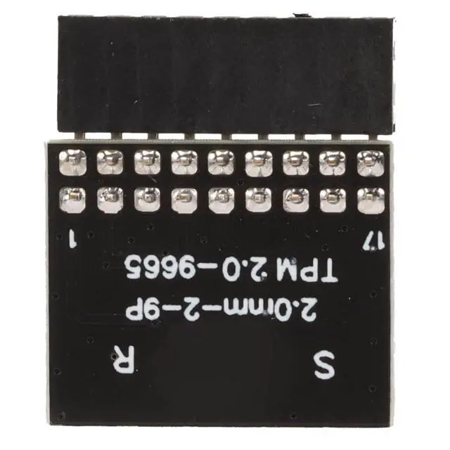 Alt view image 6 of 7 - TPM 2.0 Module 18 Pin, TPM 2.0 Encryption Security Module for ASROCK Motherboard Compatible with Win11