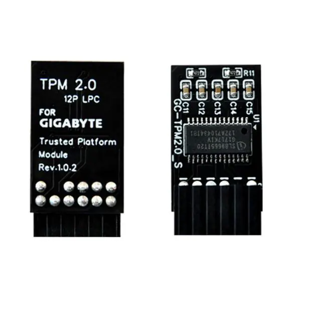 Alt view image 4 of 6 - TPM 2.0 Encryption Security Module with 12 pin Compatible with Windows 11 for GIGABYTE Motherboard