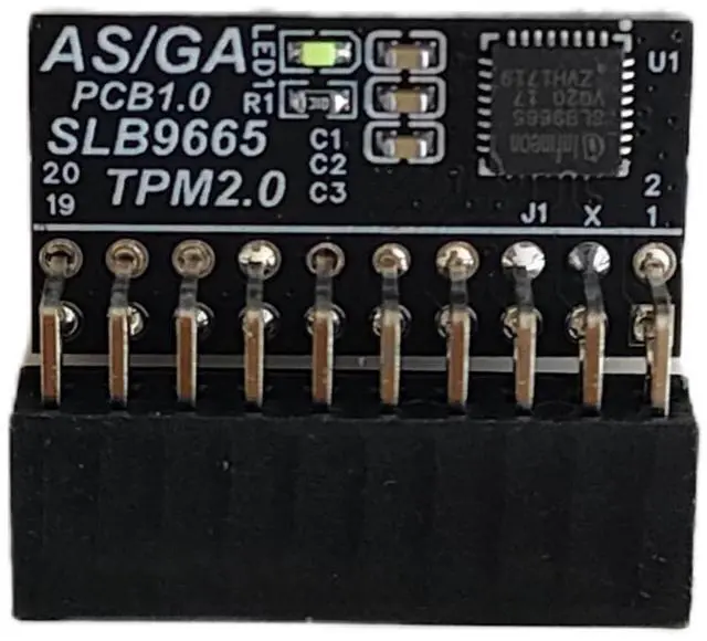 Main image of TPM 2.0 Encryption Security Module with 20-1 pin Compatible with Windows 11 for GIGABYTE Motherboard/ASUS Motherboard