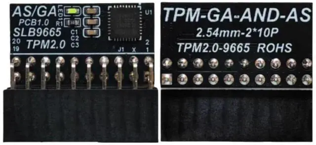 Alt view image 3 of 6 - TPM 2.0 Encryption Security Module with 20-1 pin Compatible with Windows 11 for GIGABYTE Motherboard/ASUS Motherboard