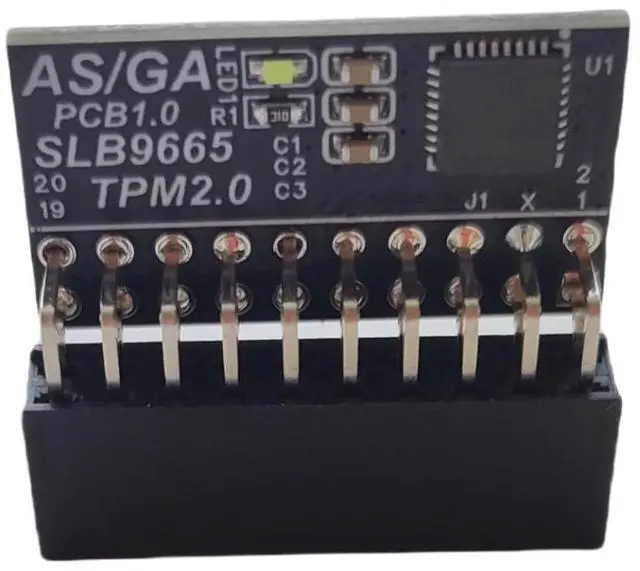 Alt view image 5 of 6 - TPM 2.0 Encryption Security Module with 20-1 pin Compatible with Windows 11 for GIGABYTE Motherboard/ASUS Motherboard