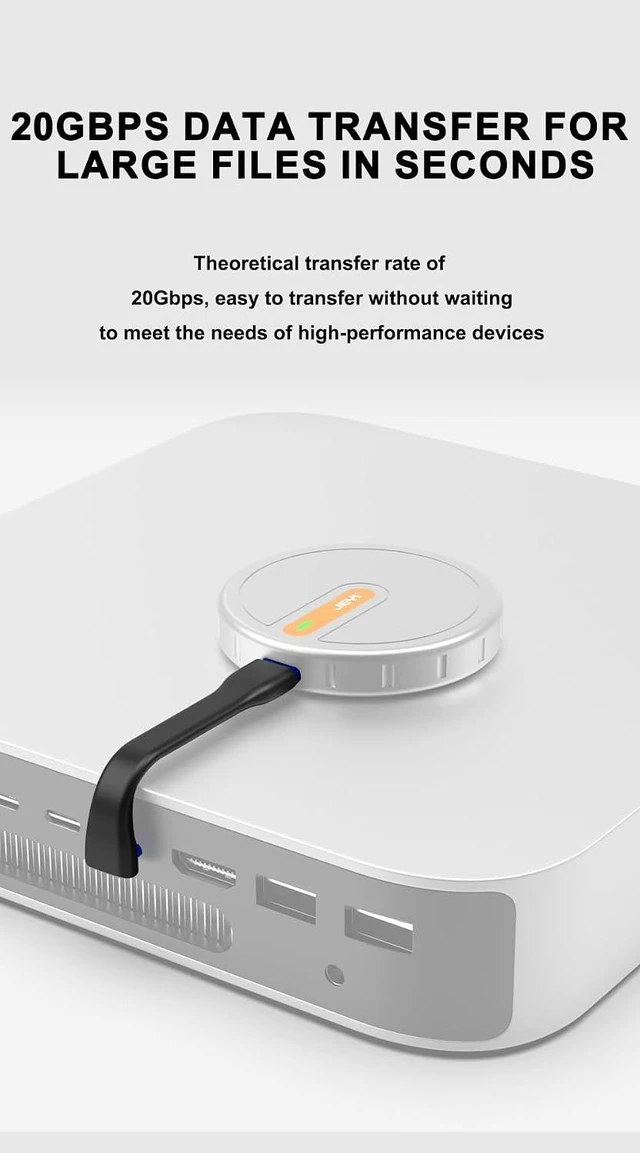 Alt view image 4 of 7 - JY-CC 90° USB-C to USB-C Transmission Cable 40G/20G Data Transfer for Laptop Tablet (PD60W+4K,Grey,74mm)