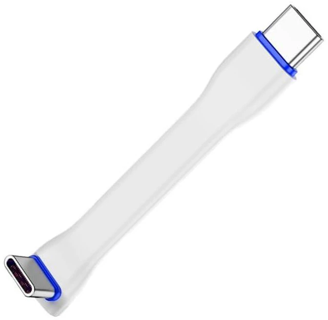 Main image of JY-CC 90° USB-C to USB-C Transmission Cable 40G/20G Data Transfer for Laptop Tablet (PD60W+4K,White,74mm)
