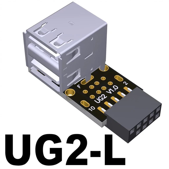 Alt view image 2 of 7 - 9PIN to USB 2.0 Adapter Built-in Wire-Less Mouse Keyboard Receiver for ITX Chassis Computer Motherboard with 9PIN Connector (UG2-L)