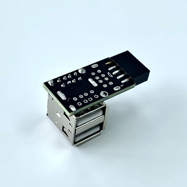 Alt view image 3 of 7 - 9PIN to USB 2.0 Adapter Built-in Wire-Less Mouse Keyboard Receiver for ITX Chassis Computer Motherboard with 9PIN Connector (UG2-L)