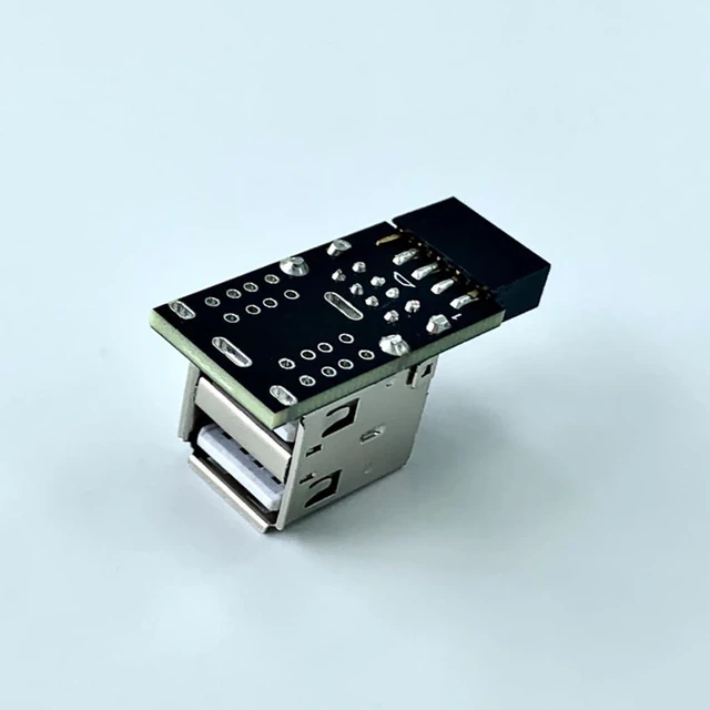 Alt view image 4 of 7 - 9PIN to USB 2.0 Adapter Built-in Wire-Less Mouse Keyboard Receiver for ITX Chassis Computer Motherboard with 9PIN Connector (UG2-L)