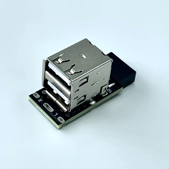 Alt view image 5 of 7 - 9PIN to USB 2.0 Adapter Built-in Wire-Less Mouse Keyboard Receiver for ITX Chassis Computer Motherboard with 9PIN Connector (UG2-L)