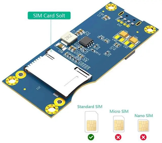 Alt view image 3 of 7 - Mini PCI-E to USB 2.0 Adapter with SIM Card Slot for WWAN/LTE Module Support SIM 6pin/8pin Card Connector (Vertical USB)