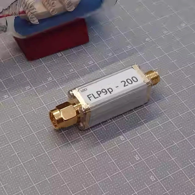 Alt view image 2 of 7 - Flat Passband 9th Step Low Pass Filter SMA Connector Female to Male Interface Discrete LC Components Small Size (200MHz)