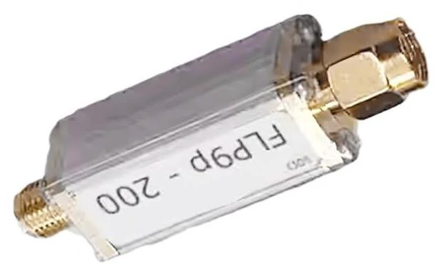 Alt view image 7 of 7 - Flat Passband 9th Step Low Pass Filter SMA Connector Female to Male Interface Discrete LC Components Small Size (200MHz)
