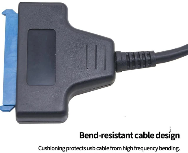 Alt view image 2 of 5 - 22pin SATA to USB3.0 Adapter Cable USB-C+USB-A Dual Port for 2.5 inch Laptop Hard Drive