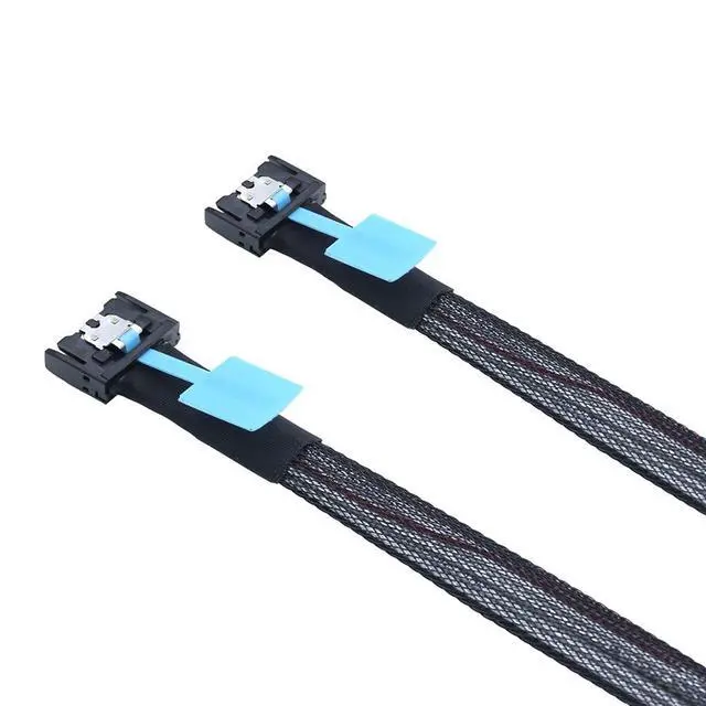 Alt view image 5 of 6 - Gen5 PCIE MCIO Slimline SFF-8654 4i to MCIO 4i Server Data Connection Cable High-Speed Support PCIe4.0 PCIe5.0 (50cm)