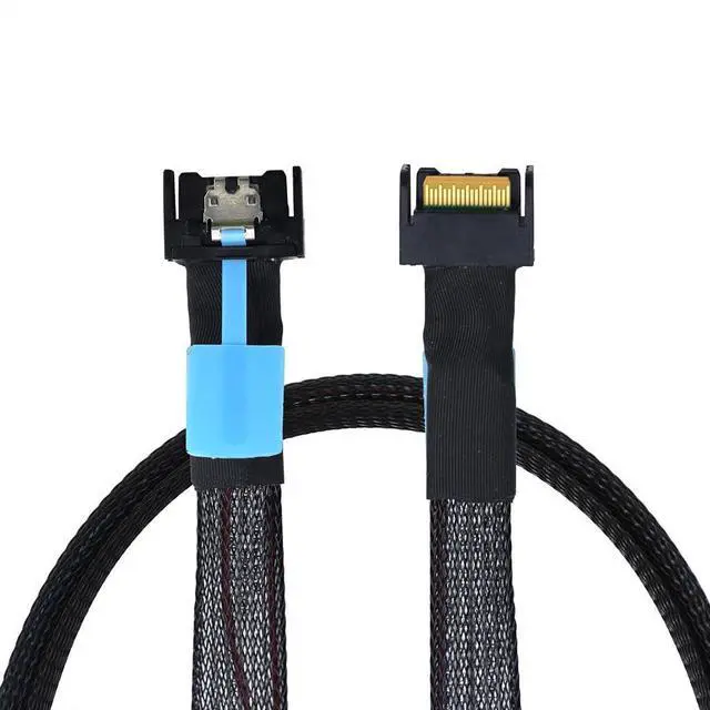 Alt view image 3 of 6 - Gen5 PCIE MCIO Slimline SFF-8654 4i to MCIO 4i Server Data Connection Cable High-Speed Support PCIe4.0 PCIe5.0 (50cm)