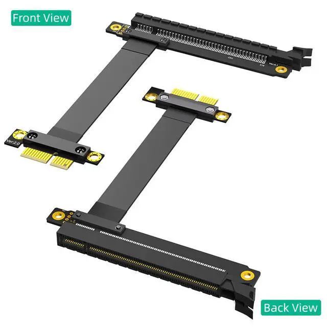 Alt view image 6 of 7 - PCI-E 16X to 1X Extension Cable PCIe 3.0 8Gbps High Speed Flexible Adapter Gen3 for 1U/2U Chassis 25CM (16X to 1X)