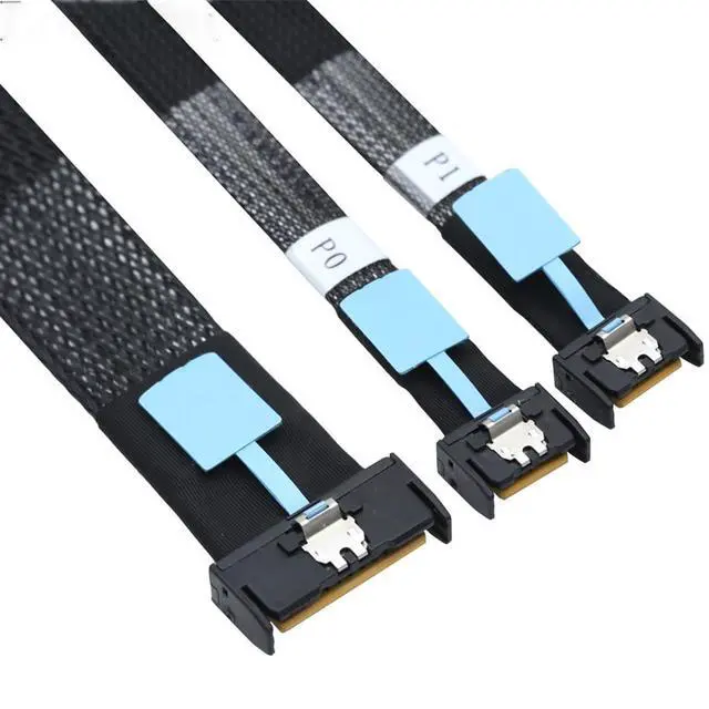 Alt view image 4 of 7 - GEN5 Slimline MCIO 8i 5.0 SFF-8654 8I to 2 MCIO SFF-8654 4I Server Cable High-Speed 32GT/s Support PCIe4.0 PCIe5.0 (50cm)