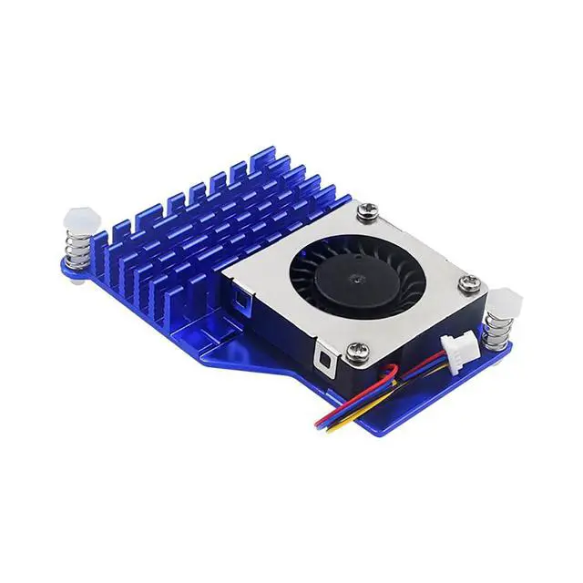 Alt view image 2 of 7 - pi 5 Active Cooler Blower Fan Radiator Aluminum Compatible with Raspberry pi 5 4GB/8GB (Blue)