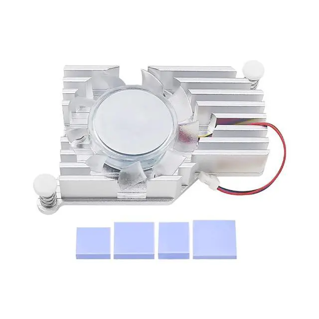 Alt view image 2 of 6 - pi 5 Active Cooler Radiator with PWM Fan Thermal Tapes Aluminum Compatible with Raspberry pi 5 5B