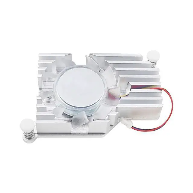 Alt view image 5 of 6 - pi 5 Active Cooler Radiator with PWM Fan Thermal Tapes Aluminum Compatible with Raspberry pi 5 5B