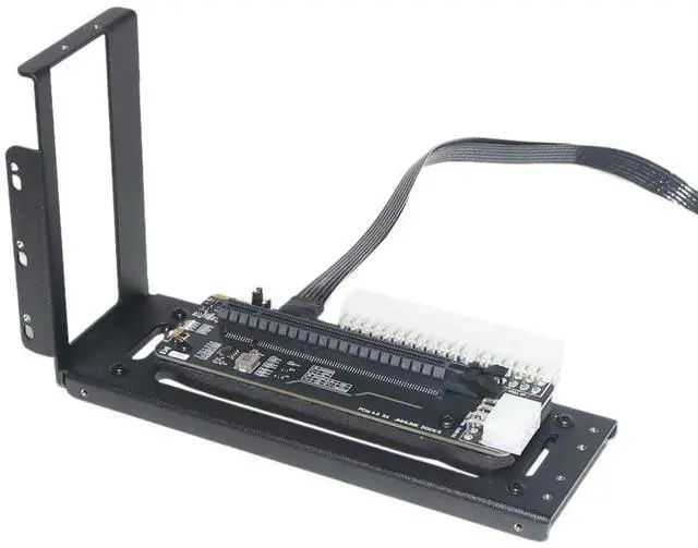 Main image of GEN4 M.2 M Key NVMe External Graphics Card Bracket with PCIe 4.0 x4 Full Speed Riser Cable for Graphics Card Above 1660 (50cm)