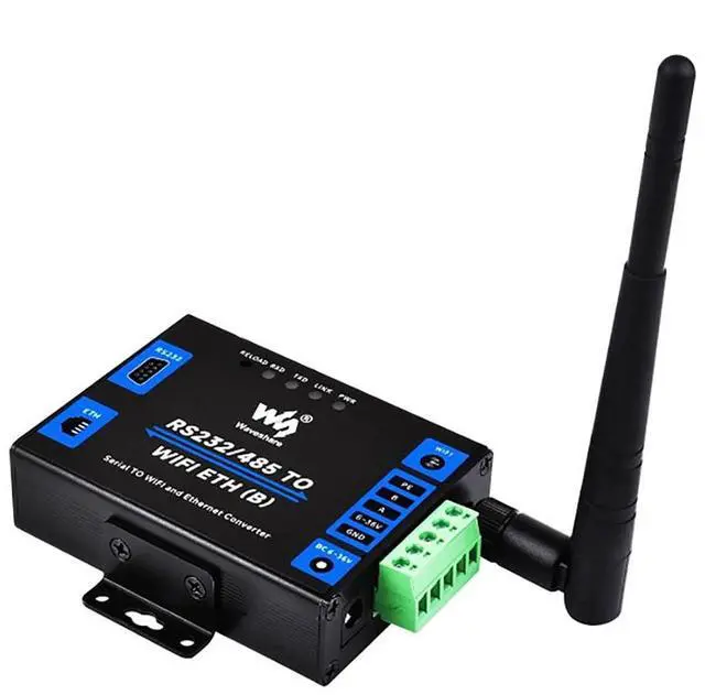 Main image of Industrial Grade RS232/485 to WiFi ETH Serial Server 6t Modbus Gateway MQTT Gateway Metal Case
