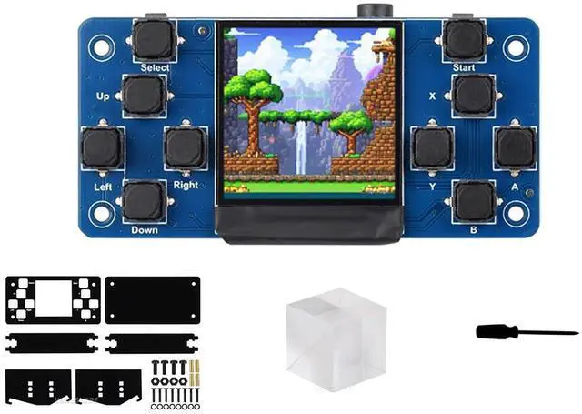 Main image of GamePi13 Game Console for Raspberry Pi Onboard 1.3inch LCD 240x240 Resolution, ST7789 Driver Chip, SPI Communication, 12 Customizable Buttons, 3D Visual Effect, IPS Display for Retro Gaming