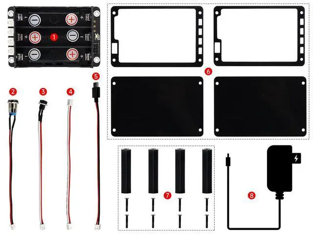 Alt view image 3 of 7 - Uninterruptible Power Supply UPS Module for for Raspberry Pi 4B+ 4B 3B+ 3B 2B+ Zero W WH Jetson Nano Supports Charging and Power Output at The Same Time 3S & 5V 5A Output