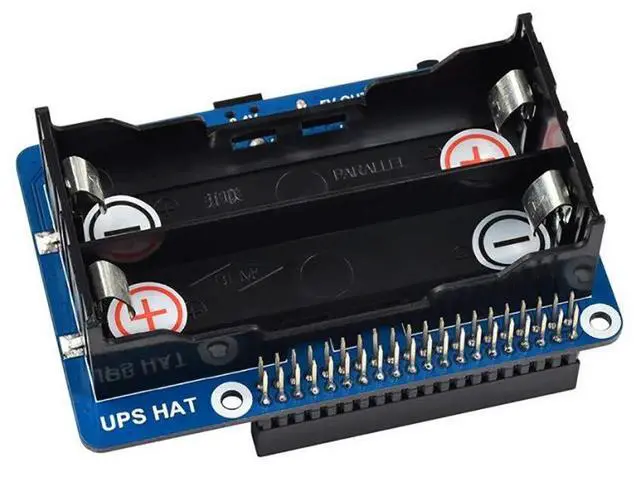 Main image of UPS HAT for Raspberry Pi Series Boards Support 5V Uninterruptible Power Supply Charge and Power Output at The Same Time Real Time Monitoring