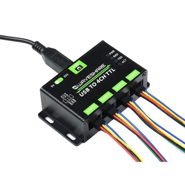 Alt view image 3 of 7 - Industrial USB to 4CH TTL (UART) Converter, USB to UART, Stable Transmission