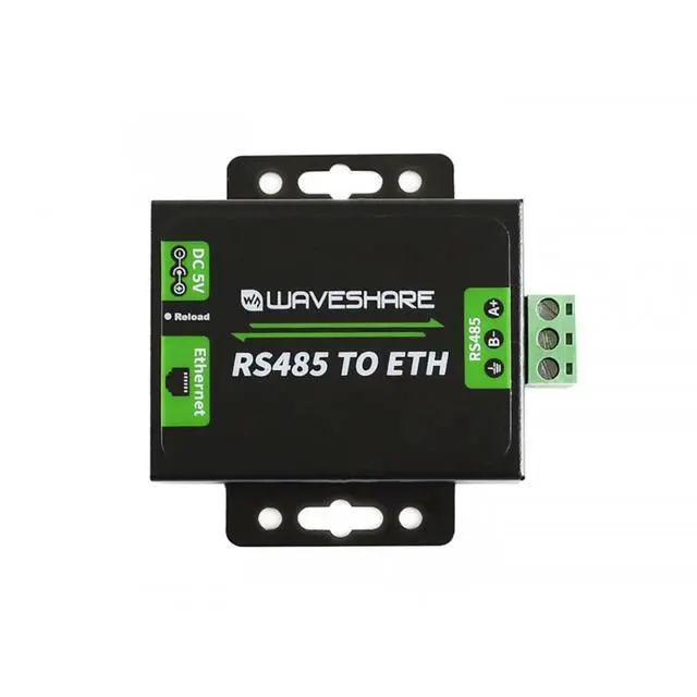 Alt view image 2 of 7 - Waveshare RS485 to Ethernet Converter Industrial RS485 to RJ45 Converter High Speed Low Power Upgradable