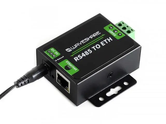 Main image of Waveshare RS485 to Ethernet Converter Industrial RS485 to RJ45 Converter High Speed Low Power Upgradable