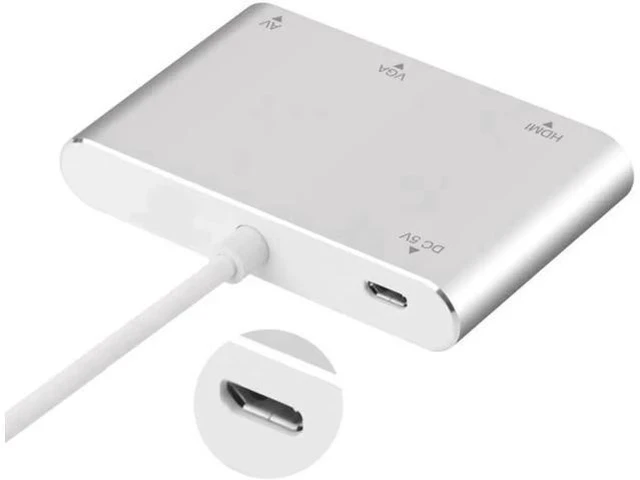 Alt view image 3 of 5 - For Lightning To VGA HDMI Converter Digital AV TV Cable Adapter For Apple iPad i