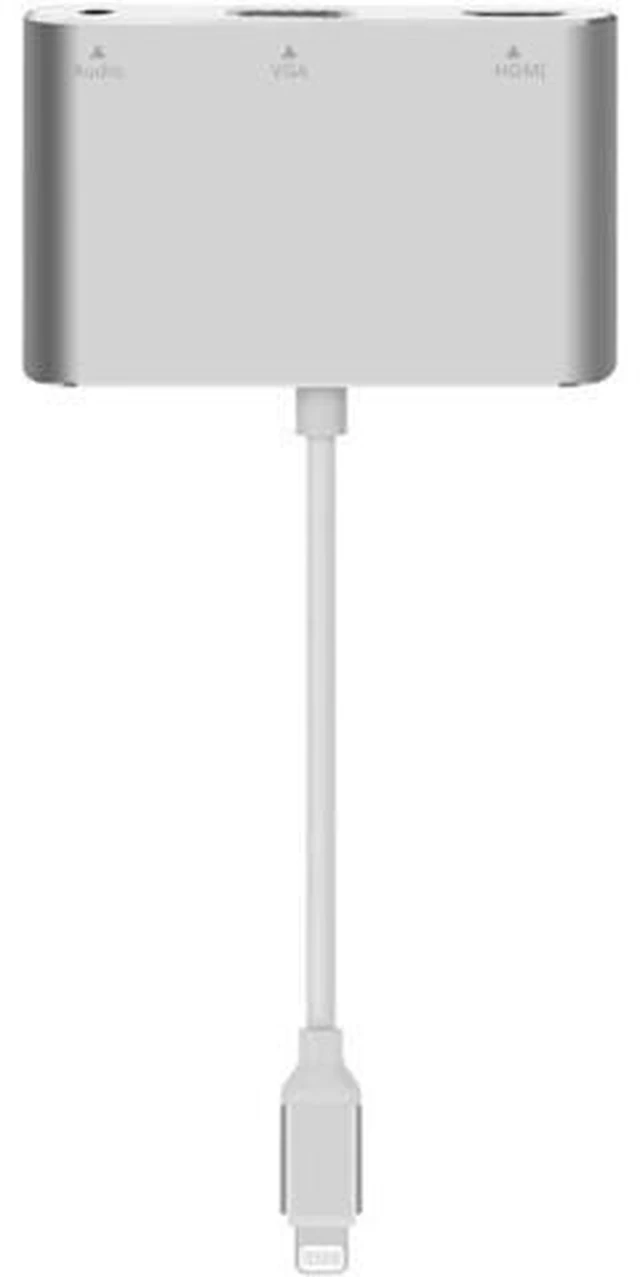 Alt view image 5 of 5 - For Lightning To VGA HDMI Converter Digital AV TV Cable Adapter For Apple iPad i