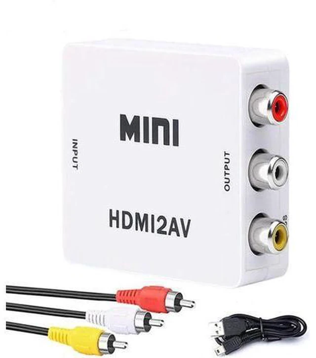 Main image of HDMI to AV Converter Adapter HDMI to 3 RCA CVBS Converter 1080P Composite Video