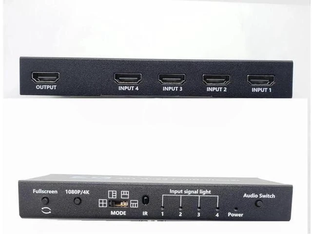 Alt view image 4 of 6 - 4x1 Multi-viewer switcher 4K Seamless Quad Screen Real Time Multi Viewer Splitte